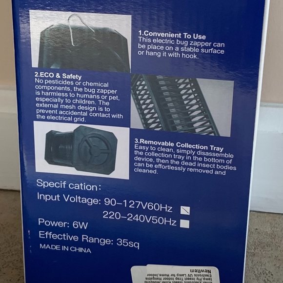 NEW Black Electric Mosquito Killer/Zapper - Picture 3 of 5